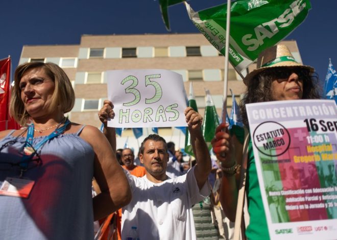Los sindicatos escalan la oposición al Estatuto Marco que negocian con Sanidad con protestas en los hospitales