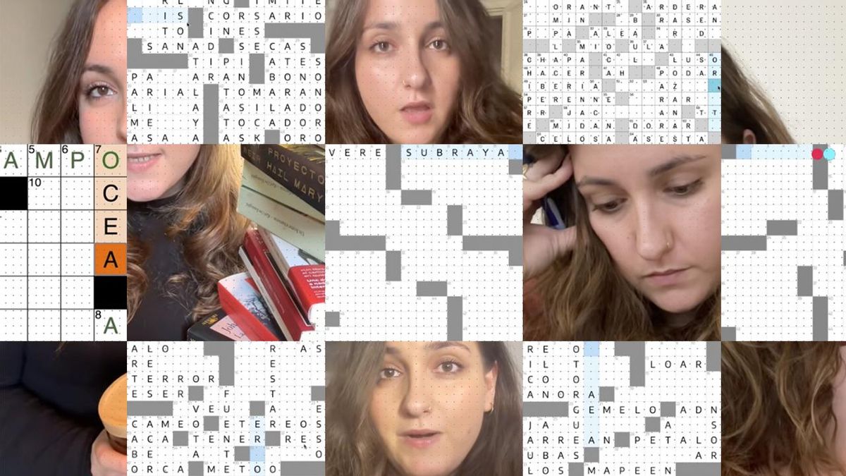 La joven de Barcelona que ha puesto de moda los crucigramas en TikTok: «Cada generación se adapta a su tiempo»
