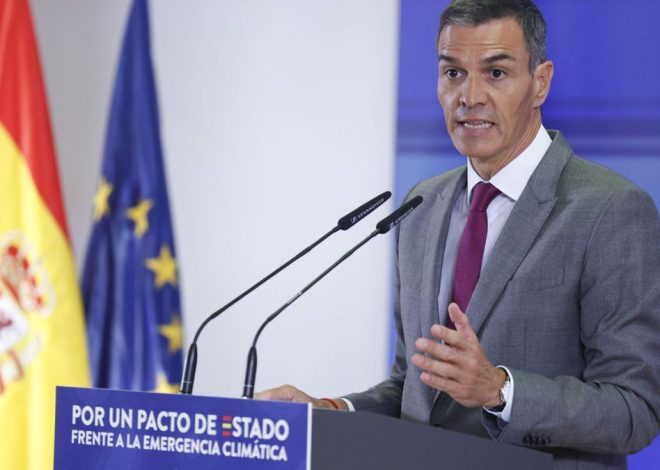 Sánchez propone crear una Agencia Estatal de Protección Civil para actuar frente a catástrofes climáticas