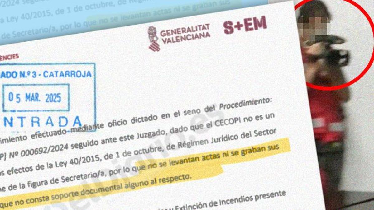 El Gobierno de Mazón dijo a la jueza de la dana que no existía “soporte documental” del Cecopi pese a tener una grabación