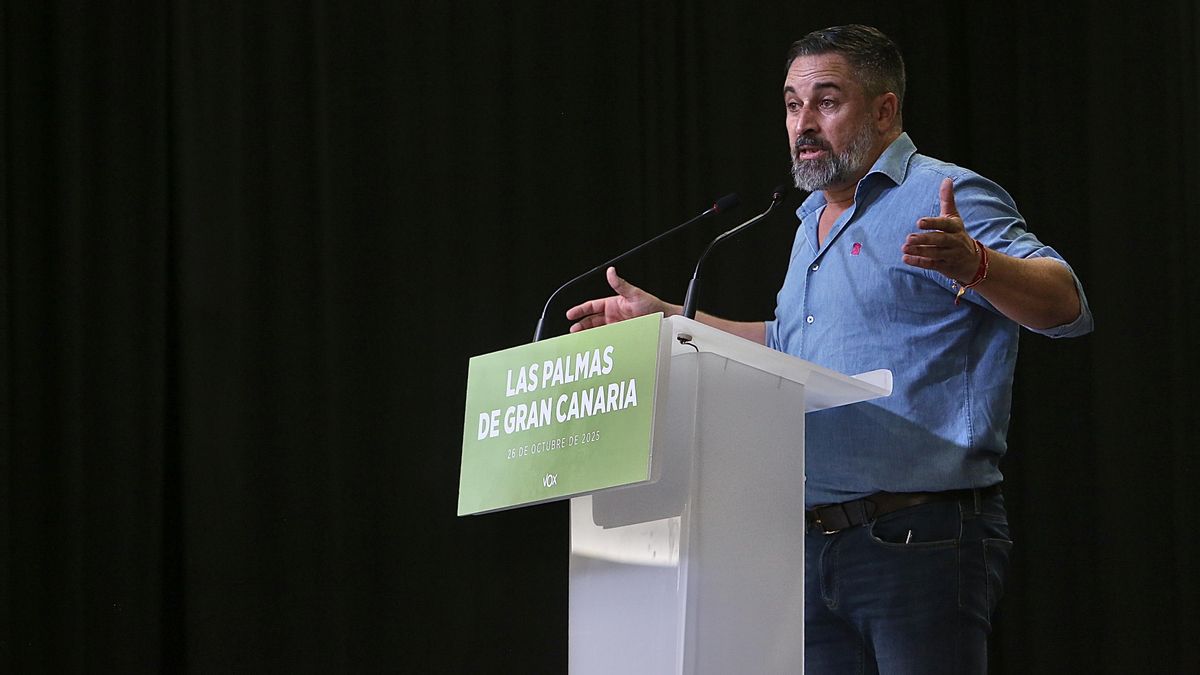 Las 48 horas de Abascal en Canarias, entre la imputación de una exlíder por desviar fondos de menores migrantes y los saludos fascistas en La Laguna