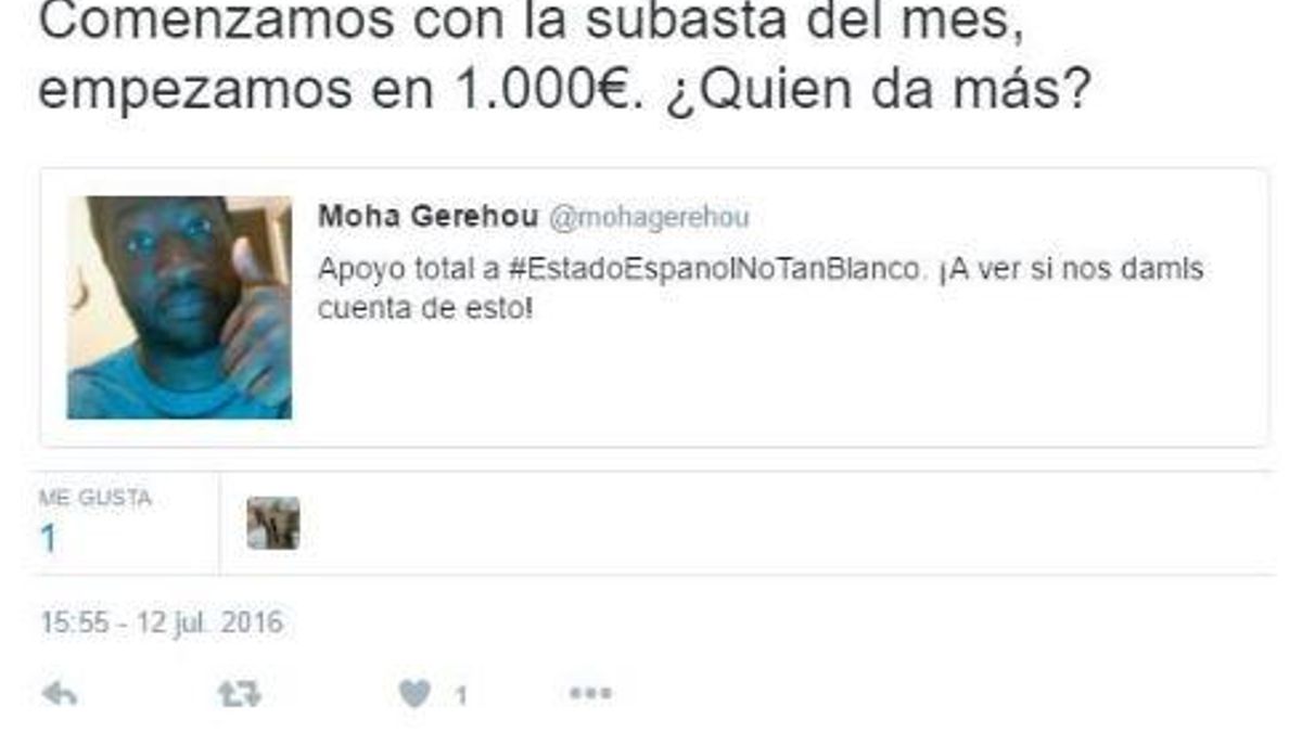 El Supremo confirma la condena de cárcel de los tuiteros racistas que «subastaron» al periodista y activista Moha Gerehou