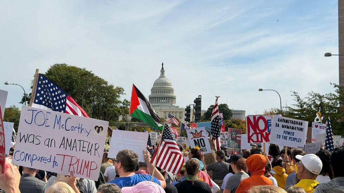 La oposición a Trump se moviliza por todo EEUU contra la deriva autoritaria y la agenda ultra al grito de «no a los reyes»