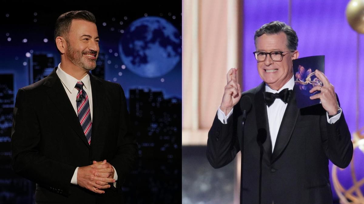 Jimmy Kimmel y Stephen Colbert aparecen en el late show del otro y ofrecen una exhibición de compañerismo: «Hola Donald»
