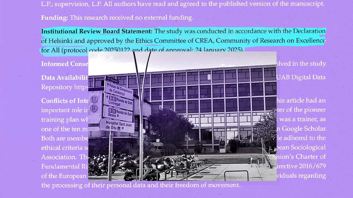 El grupo de la Universitat de Barcelona investigado creó un comité ético extraoficial para validar sus proyectos