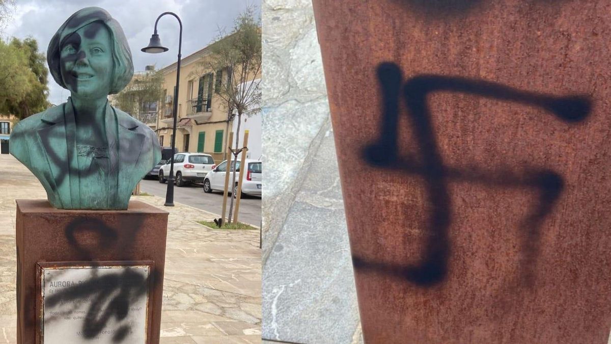 Vandalizan el busto de Aurora Picornell, la ‘Pasionaria balear’ asesinada por el franquismo