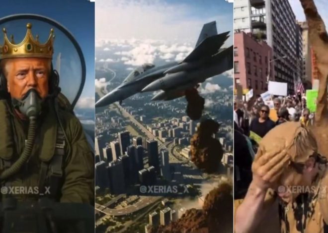 La respuesta de Trump a las movilizaciones contra su deriva autoritaria: lanzar excrementos desde un avión a los manifestantes