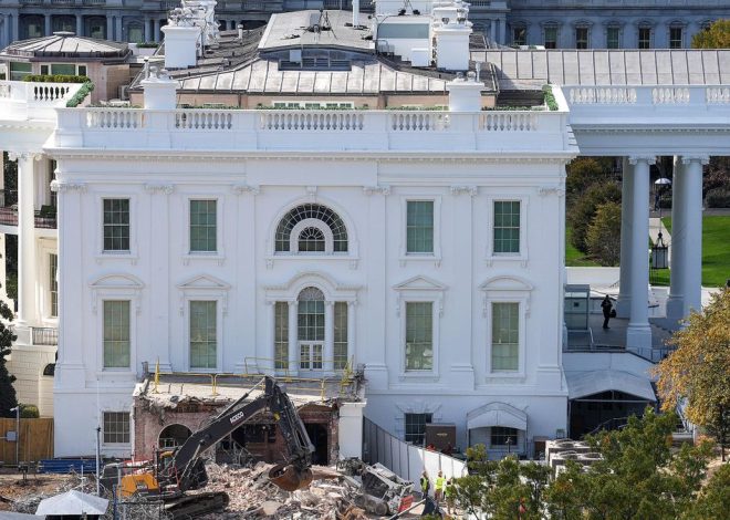Trump está demoliendo la Casa Blanca, y eso dice mucho del presidente de EEUU y de su presidencia