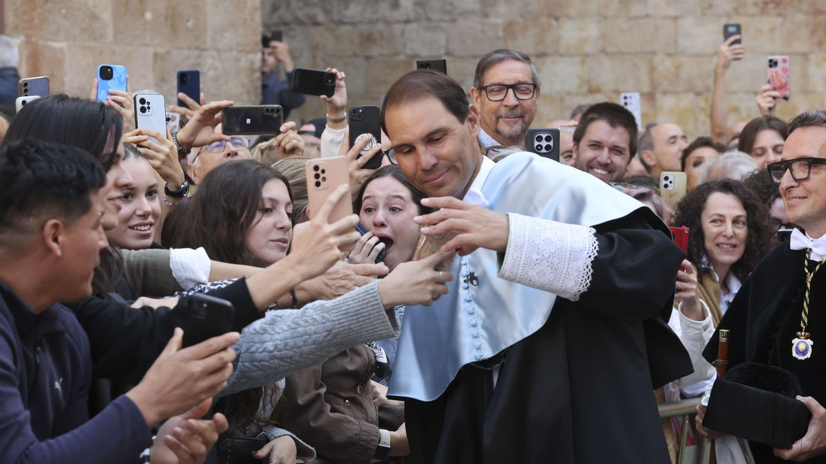 Nadal, doctor honoris causa en Salamanca: «Ningún objetivo deportivo está por encima de la formación»