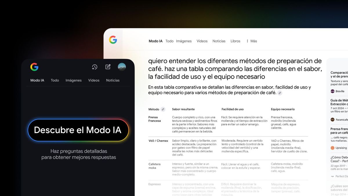 Google activa su ‘Modo IA’ en España, el mayor cambio de la historia de su buscador