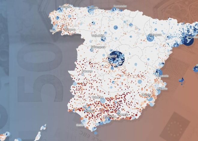 El mapa de los municipios más ricos y pobres de España: busca la renta del tuyo