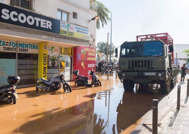 Ibiza y Formentera suspenden las clases este jueves ante la alerta naranja por lluvias y tormentas