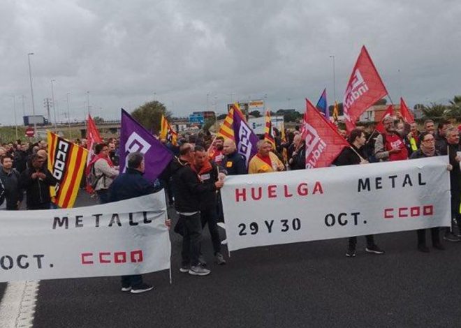 La huelga del metal provoca cortes y retenciones en diversas carreteras catalanas