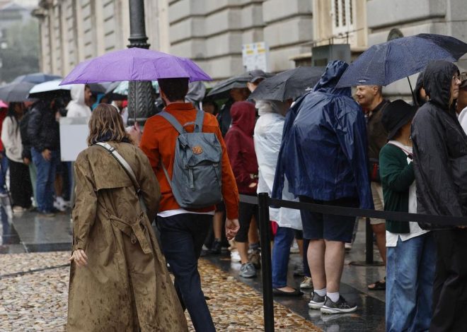 Miércoles marcado por las lluvias en la Comunidad de Madrid con baile de temperaturas incluido
