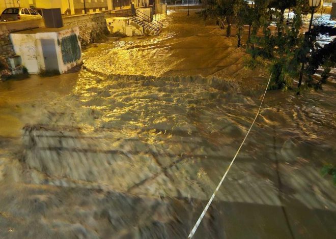 La UME se despliega en Los Alcázares por el peligro de desbordamiento de las ramblas e inundaciones
