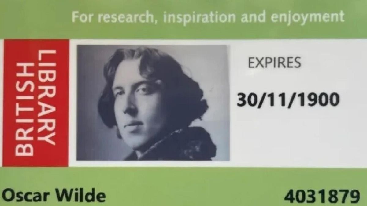 La Biblioteca Británica devuelve a Oscar Wilde el carnet que le quitó hace 130 años por ser homosexual