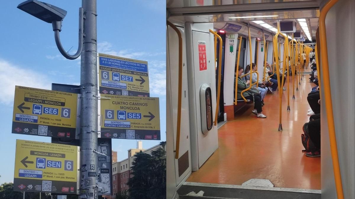 Las dos caras de la línea 6 de Metro de Madrid: el «mareo» del tramo cortado y la «engañosa paz» de la parte reabierta