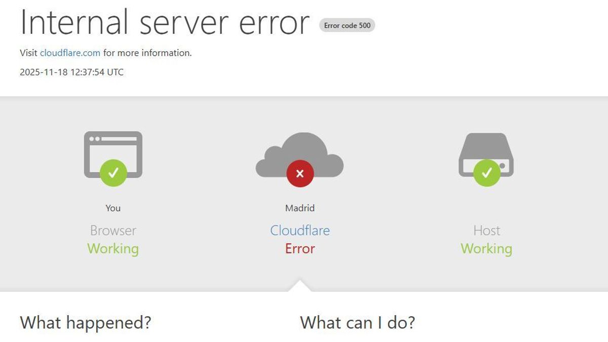 Una caída de Cloudflare deja sin servicios a Twitter, OpenAI, Canva o Grindr