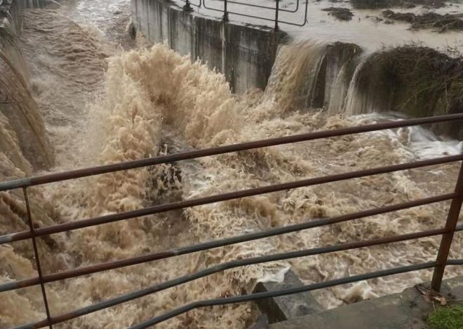 El alcalde de Nerva pide que se encauce ya el barranco desbordado este sábado: «Estamos agotados de pedir auxilio»