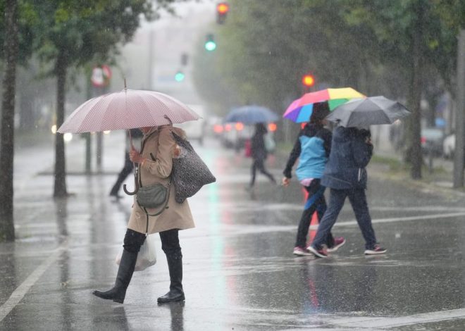 Los borrasca Claudia descarga hoy con fuerza en seis comunidades con avisos por lluvias y vientos