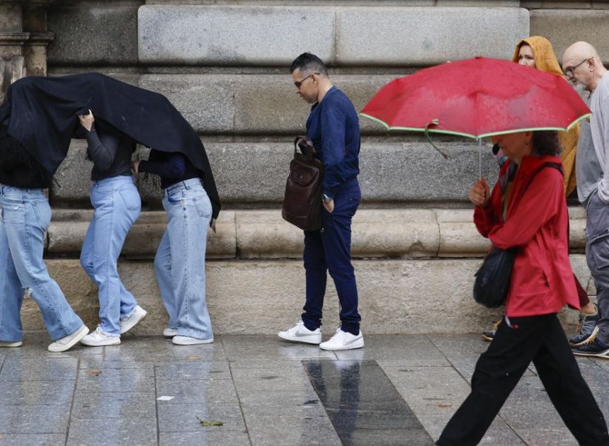 La Aemet prevé una semana de lluvias y con altibajos en las temperaturas