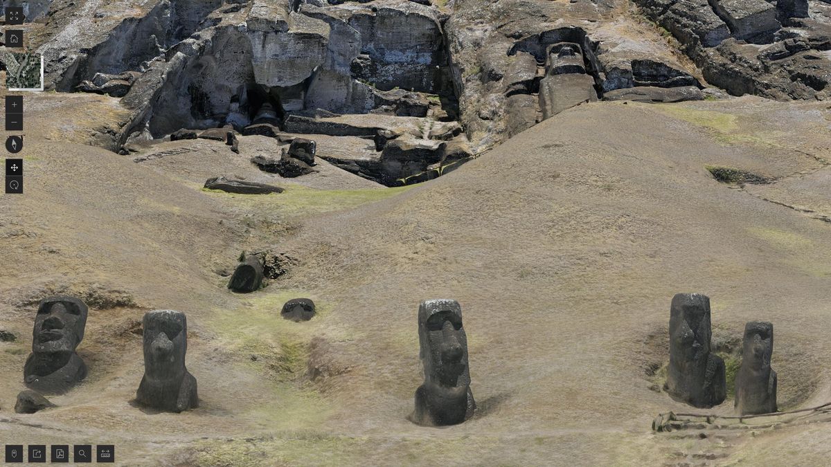 Crean un mapa interactivo en 3D que permite explorar con detalle cientos de moáis de la Isla de Pascua