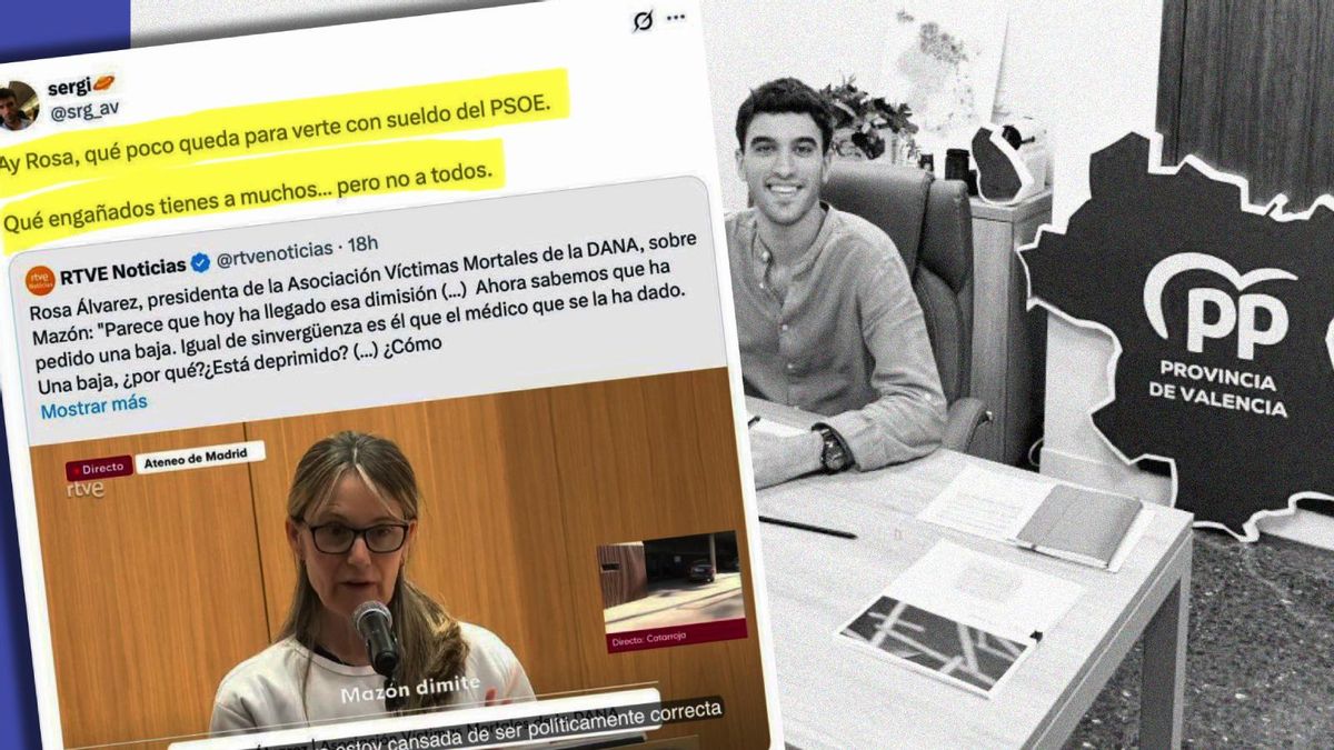 El gerente del PP valenciano ataca a una víctima de la dana: «Qué poco queda para verte a sueldo del PSOE»