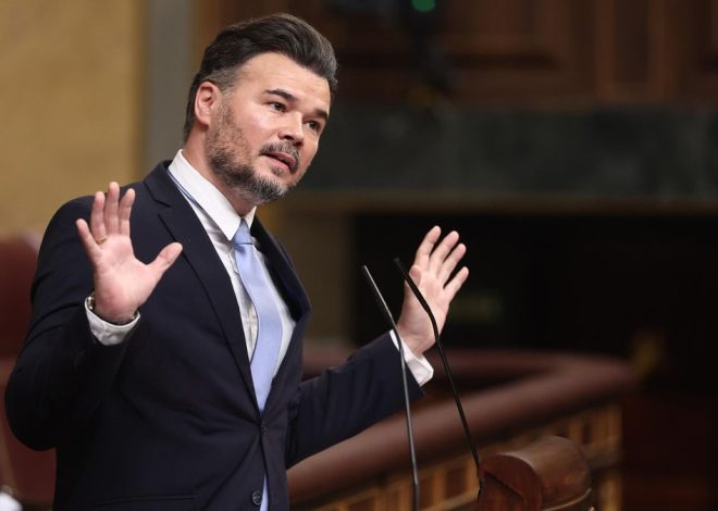 Rufián critica los casos contra Begoña Gómez y el fiscal general: «¿Cómo llamamos a que Rajoy cargara los cuidados de su padre a los Presupuestos?»