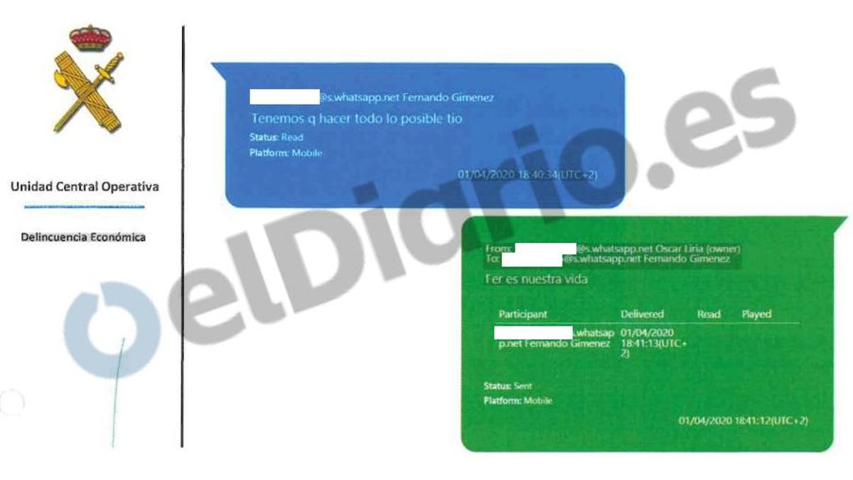 Los investigados del PP en Almería, sobre su mordida en plena pandemia: «Hay que hacer todo lo posible. Es nuestra vida»