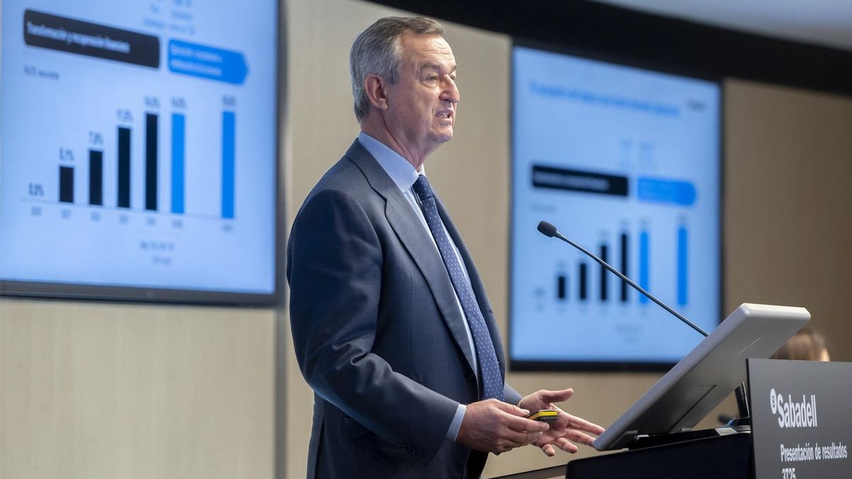 Banco Sabadell descarta fusiones para ganar tamaño: «Tendrían sentido, pero no se van a producir»