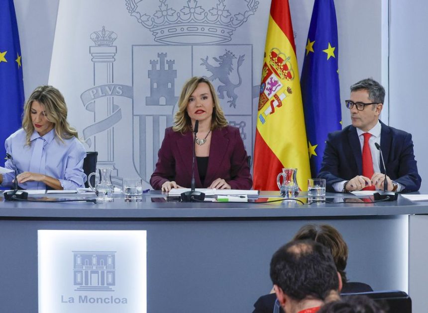 Yolanda Díaz defiende movilizaciones contra la condena al fiscal general mientras Bolaños se queda en una censura institucional