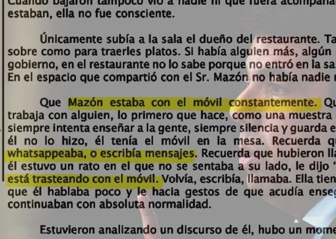 Vilaplana desvela que Mazón «whatsappeaba» en El Ventorro y escribía mensajes que no han sido divulgados