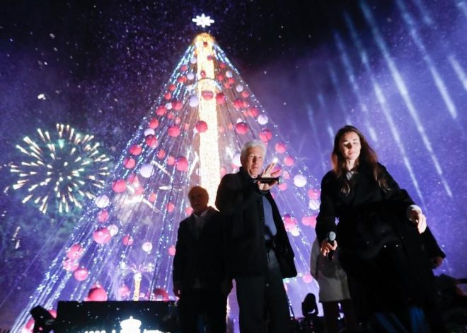 Richard Gere protagoniza el encendido del Gran Árbol de Navidad de Murcia
