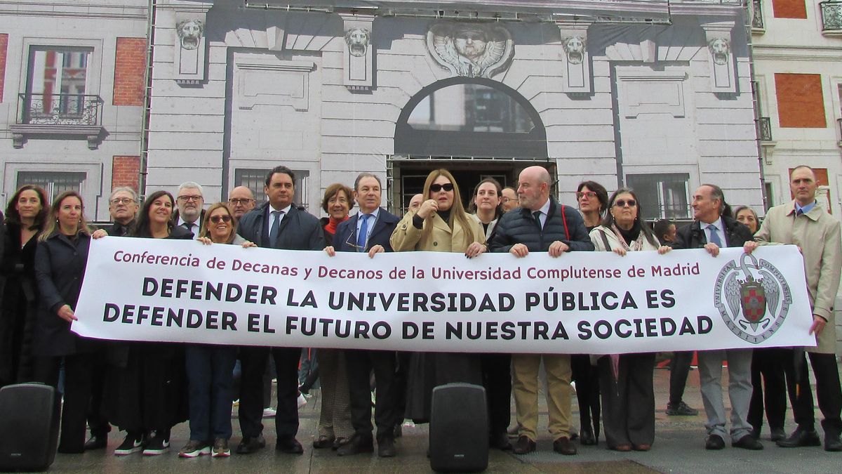 Los decanos de la Complutense exigen a Ayuso fondos para la educación pública: «Necesitamos una financiación realista»