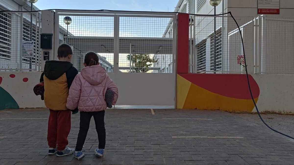 400 niños de un colegio de Catarroja afectado por la dana, sin la calefacción a 5 grados en las aulas