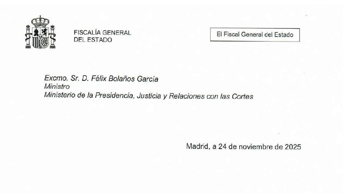 DOCUMENTO | Consulta la carta de renuncia del fiscal general: «Es el momento de abandonar»