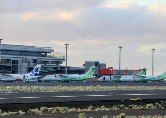 Once vuelos desviados en aeropuertos canarios por la borrasca Claudia