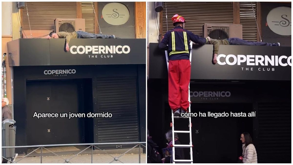 No, ningún joven se ha quedado dormido sobre la entrada de una discoteca de Madrid: fue un bulo difundido por la sala