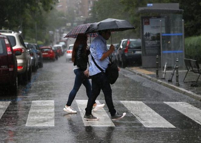 La lluvia vuelve este viernes a la Comunidad de Madrid y seguirá este fin de semana