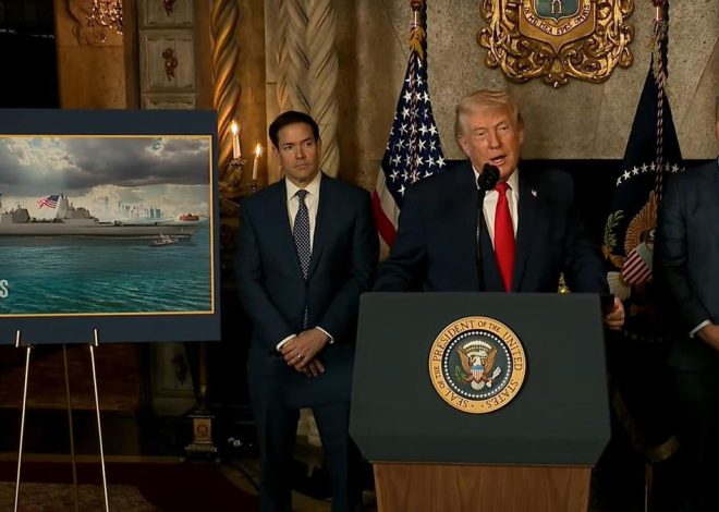 Trump ataca otra supuesta narcolancha y anuncia la construcción de dos buques de guerra con su nombre