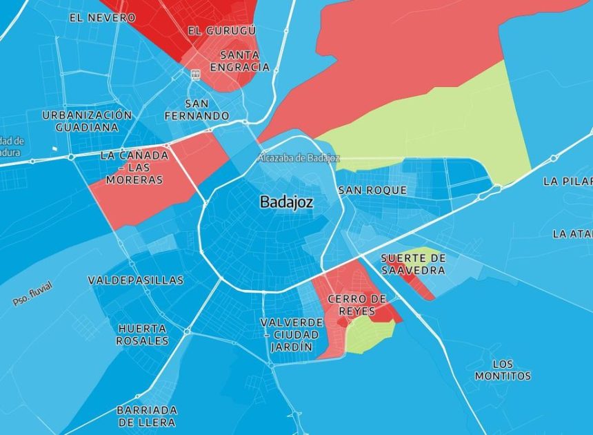 ¿Qué han votado tus vecinos? El mapa de los resultados calle a calle de las elecciones en Extremadura 2025