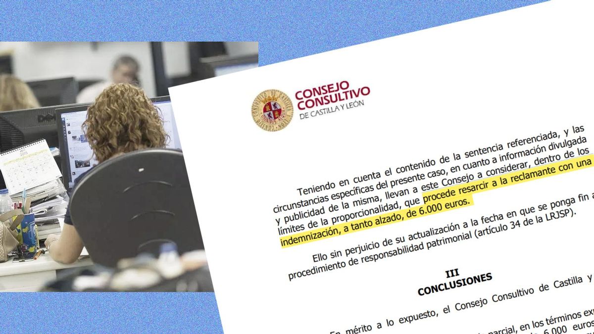 Conceden una indemnización de 6.000 euros a una funcionaria de Castilla y León por la divulgación de su nombre en la prensa