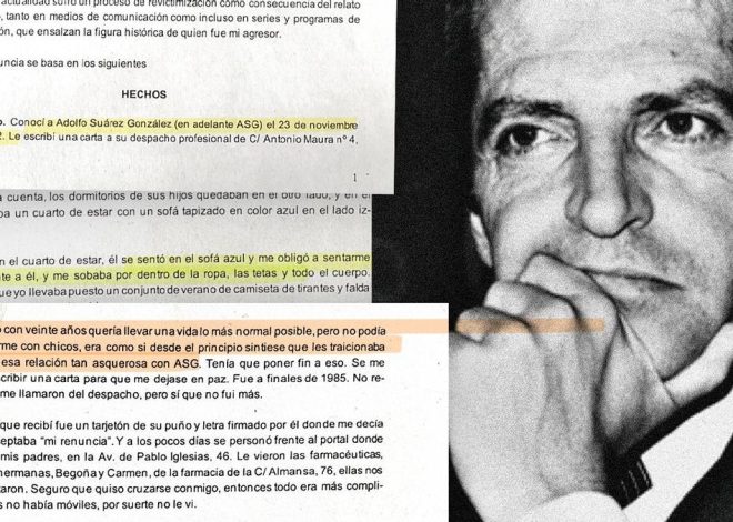 Una mujer presenta una denuncia contra Adolfo Suárez por agresión sexual cuando era menor: «He necesitado años de terapia para procesar el trauma»