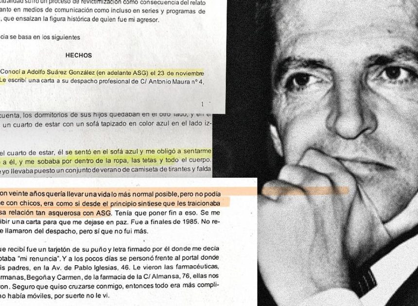 Una mujer presenta una denuncia contra Adolfo Suárez por agresión sexual cuando era menor: «He necesitado años de terapia para procesar el trauma»