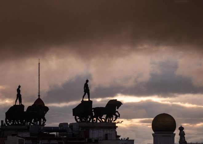 Cielo nuboso en la Comunidad de Madrid antes del regreso de las lluvias