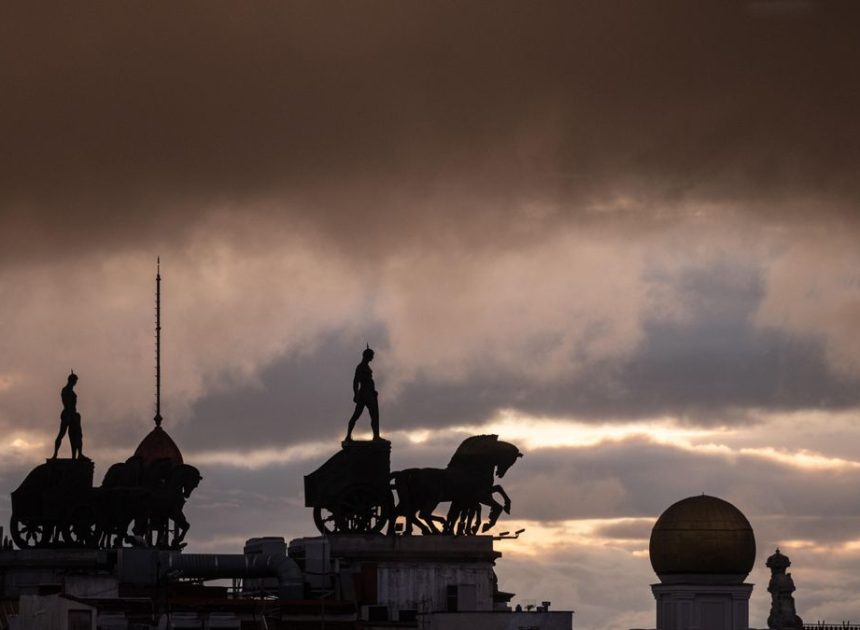 Cielo nuboso en la Comunidad de Madrid antes del regreso de las lluvias