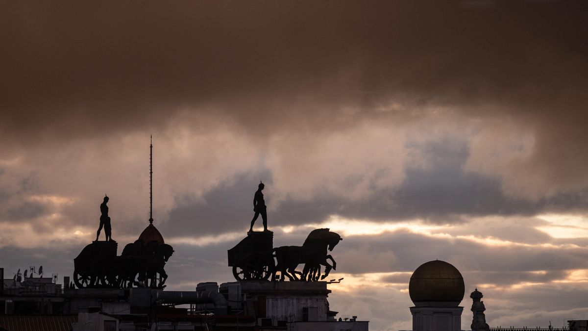 Cielo nuboso en la Comunidad de Madrid antes del regreso de las lluvias