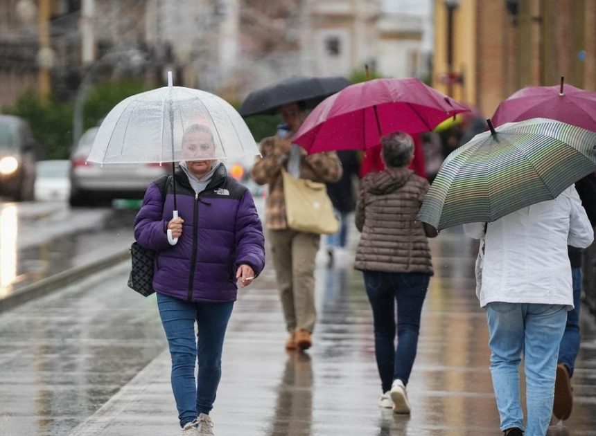La Aemet prevé una semana de lluvias hasta el viernes en el oeste peninsular