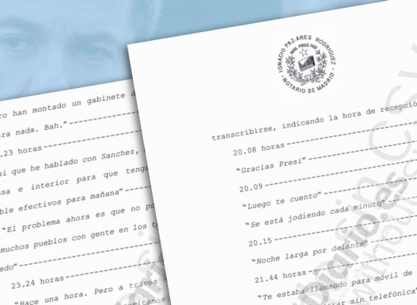 DOCUMENTO | Todos los ‘whatsapps’ de Mazón a Feijóo, la tarde de la dana: «Tenemos lo que necesitamos, que es  la UME»