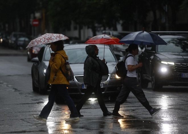 Miércoles de lluvia para toda la Comunidad de Madrid
